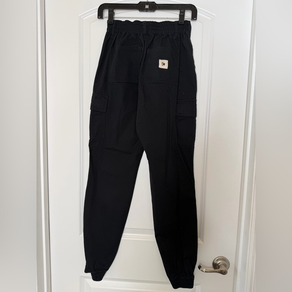 Fivestar General Low Rise Balloon Cargo Pants XS | Y2K Streetwear Black - Picture 3 of 10